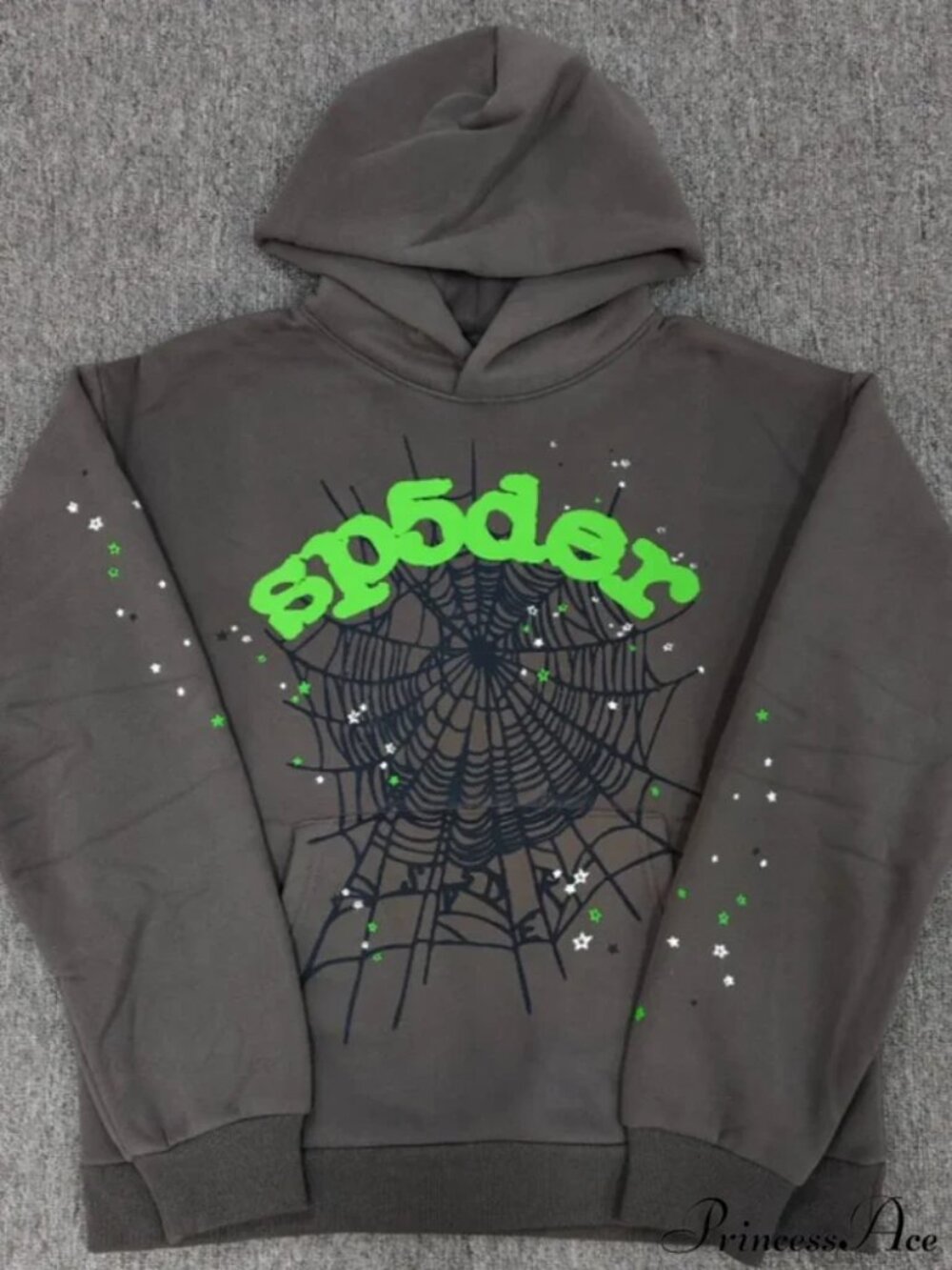 Slate grey spider hoodie